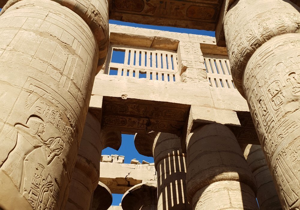 Columns at Karnak Temple in Luxor