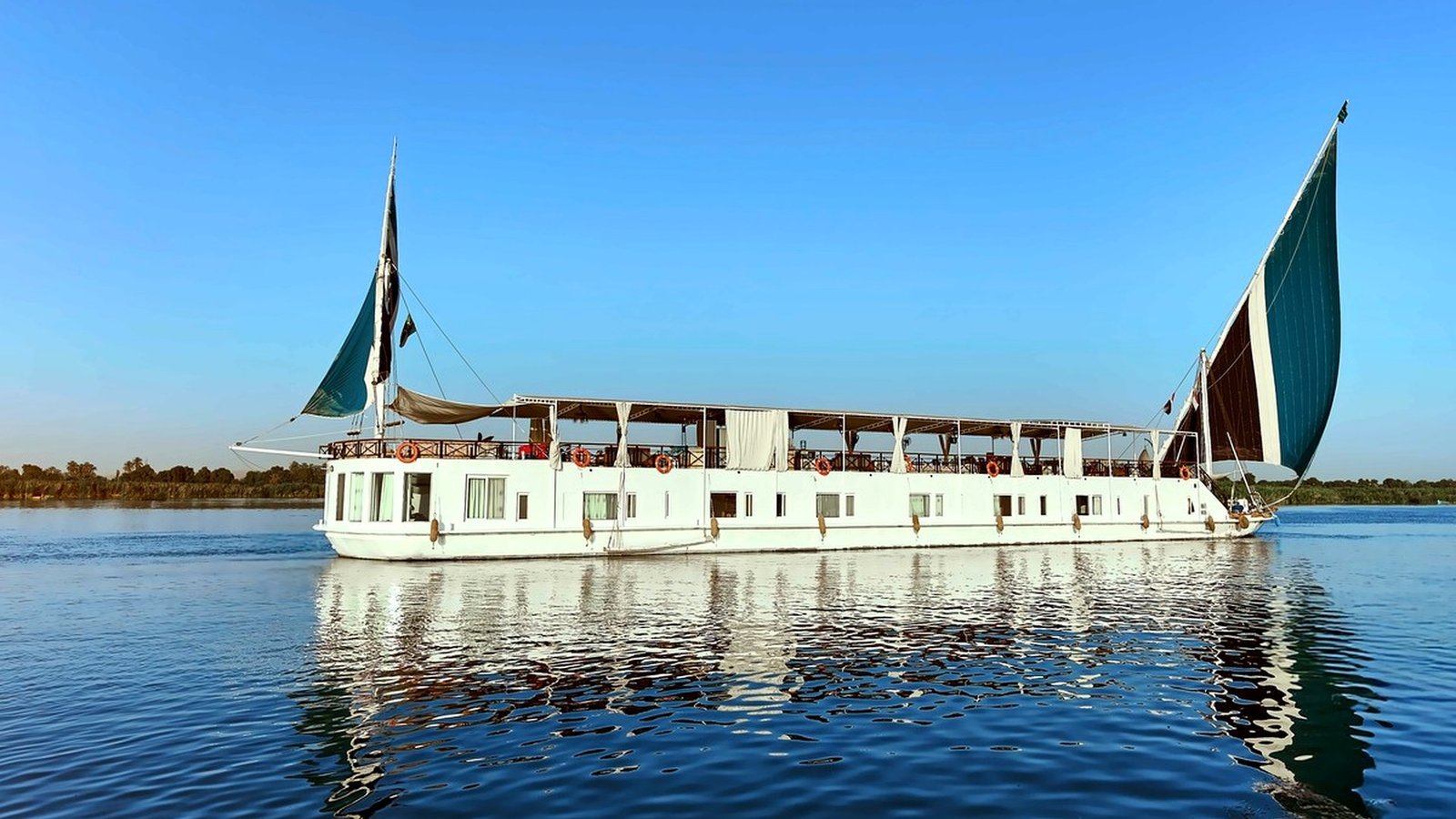 Traditional sailing boat on the Nile